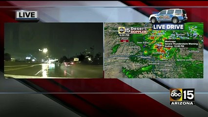 Storm rolls into the Valley Sunday night