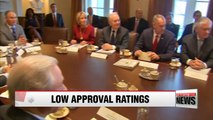 Trump, Abe suffer record low approval ratings