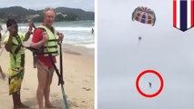 Kecelakaan Parasailing; Pria jatuh 100 kaki saat menaiki parasailing di Thailand - Tomonews