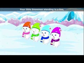 Five Little Snowmen - Nursery Rhyme with Lyrics