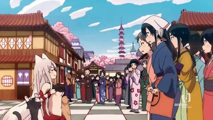 Urara Meirochou Ep1 Chiya shows her belly