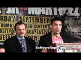 sergio martinez: to chavez sr. you will not recognizechavez jr. afer fight