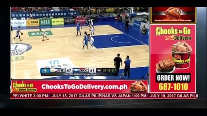 Gilas Pilipinas vs Chinese Taipei A - 3rd Quarter (39th Jones Cup) July 16,2017