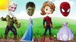 Wrong Heads Funny Frozen Elsa Sofia the First Hulk Spiderman Finger Family Nursery Song Kids Toy Fun (1)