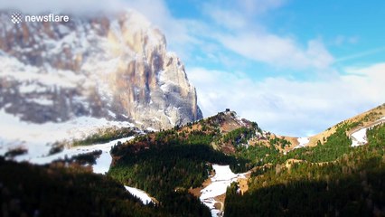 Stunning drone footage of The Dolomites in Italy