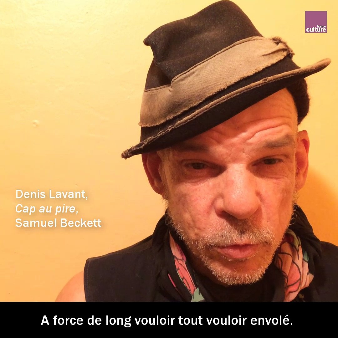 Denis Lavant interprète un extrait de "Cap au pire" de Samuel Beckett -  Vidéo Dailymotion