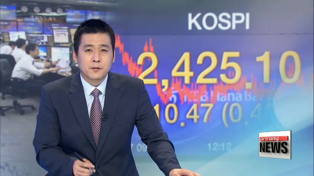 KOSPI closes record-high at 2,425 on Monday