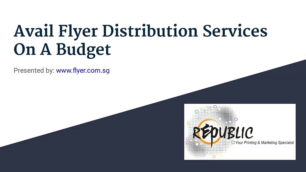 Avail Flyer Distribution Services On A Budget