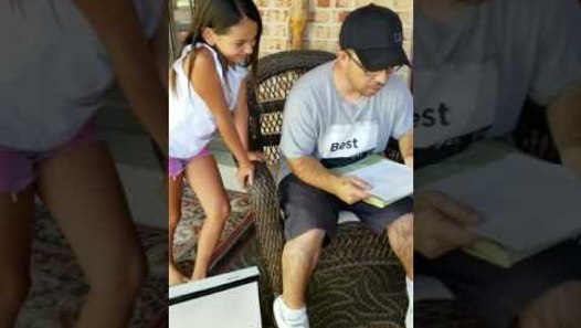 Nine-Year-Old Girl Asks Step Dad to Adopt Her on Father's Day - video