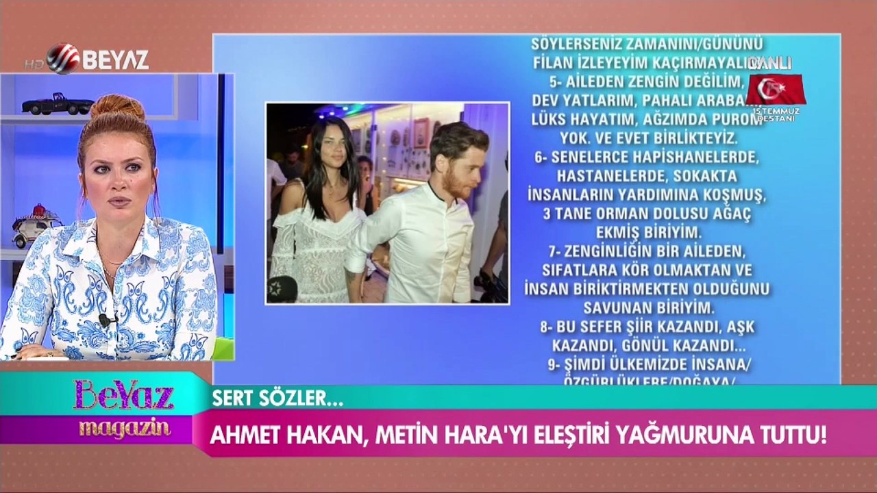 Ahmet Hakan, Metin Hara'yı eleştiri yağmuruna tuttu!