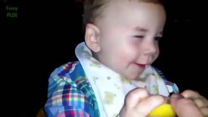 Bébés Manger Citrons Pour La Première Fois. Compilation [Nouvelle HD]