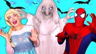 Frozen Elsa & Spiderman WITCH ATTACK! w_ Maleficent Joker Princess Anna Rapunzel Toys! Superhero Fun