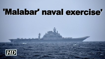 Ships of India, US, Japan manoeuvre in rough sea for Malabar