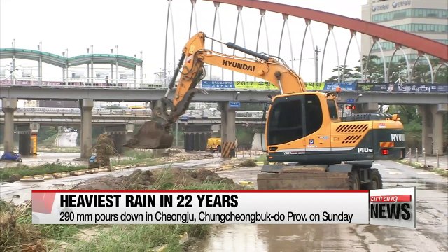 Torrential downpours hit Cheongju with extensive restoration process to take place
