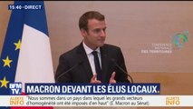 Macron face aux élus locaux: 