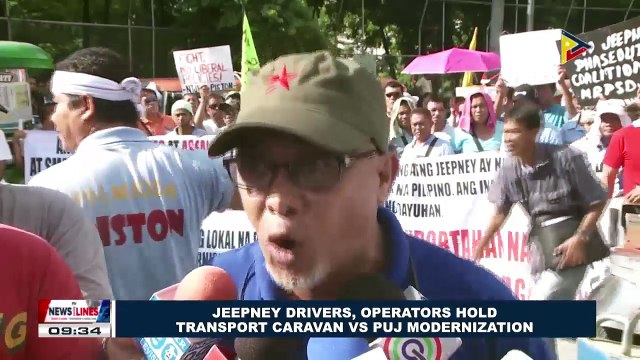 Jeepney drivers, operators hold Transport Caravan vs PUJ modernization