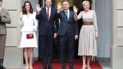 Britain's young royals begin Poland and Germany tour