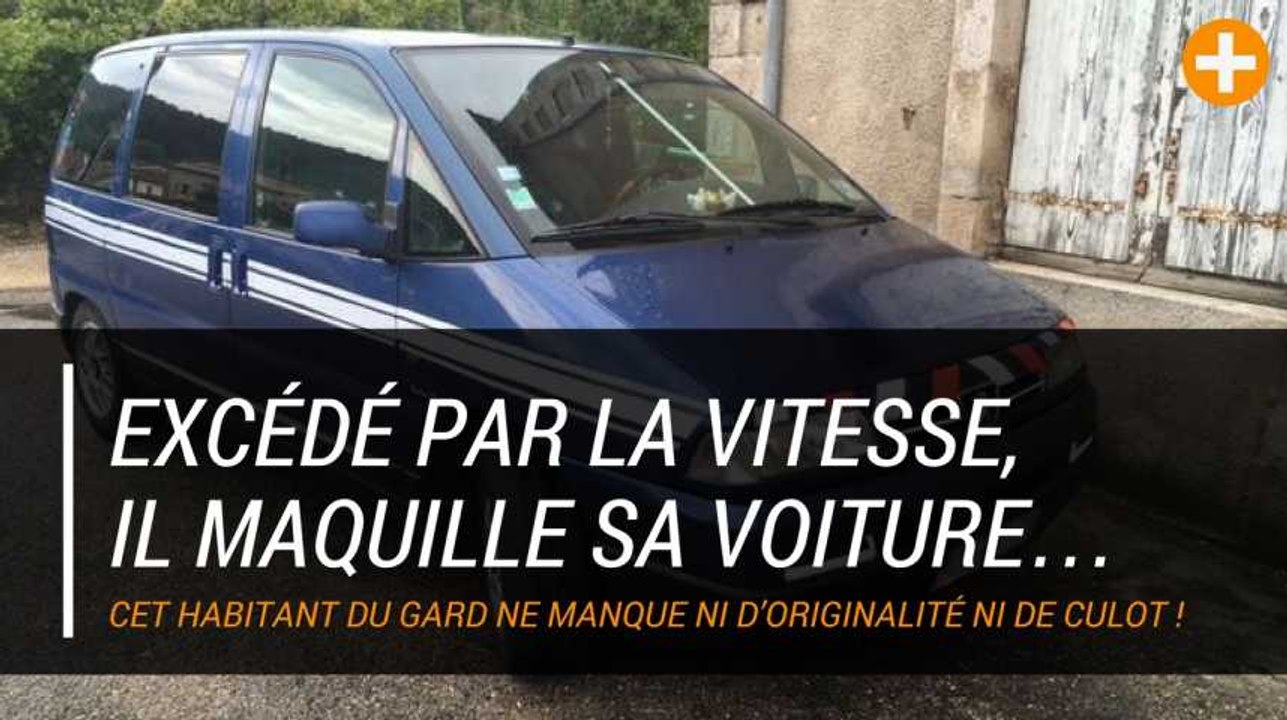 Excédé par la vitesse, il maquille sa voiture…