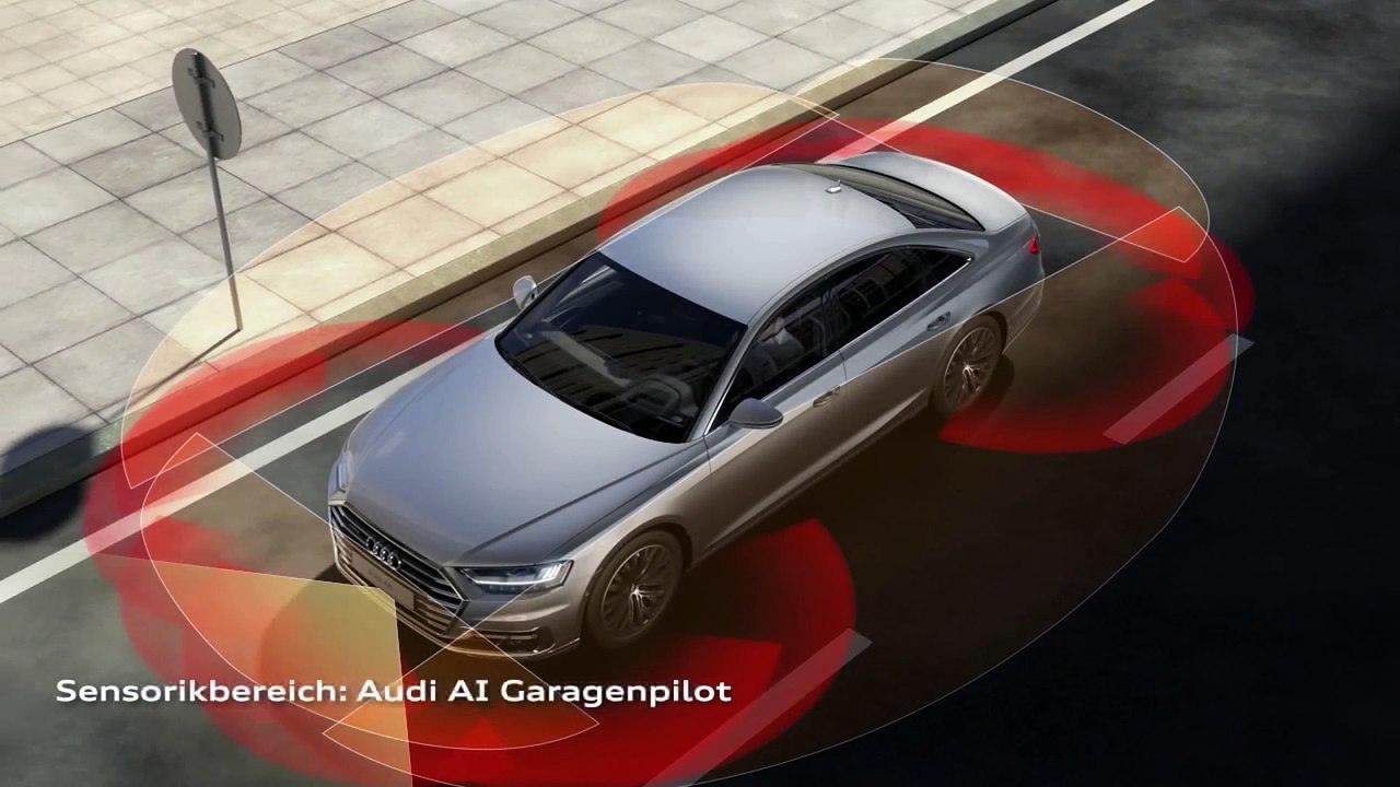 Audi A8 - Audi AI Park und Garagenpilot Animation