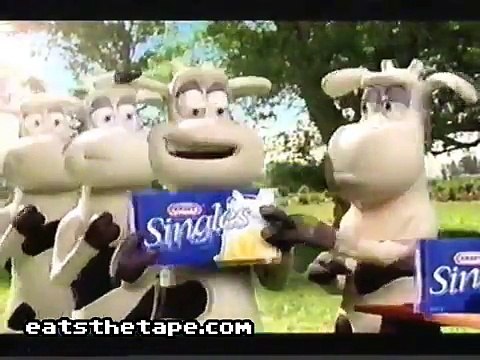 Kraft Singles Cheese Animated Cows Television Commercial 2007