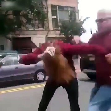 Il essaie de tuer le chien d'un homme pendant un road rage violent