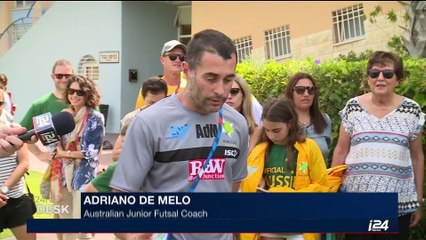 i24NEWS DESK | Brazilian Futsal star leads Australian charge | Monday, July 17th 2017