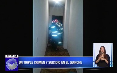 Un triple crimen y suicidio en El Quinche