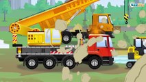 JCB Excavator Digging with Real Bulldozer Cars & Trucks Kids Cartoon - New Vehicles for Children