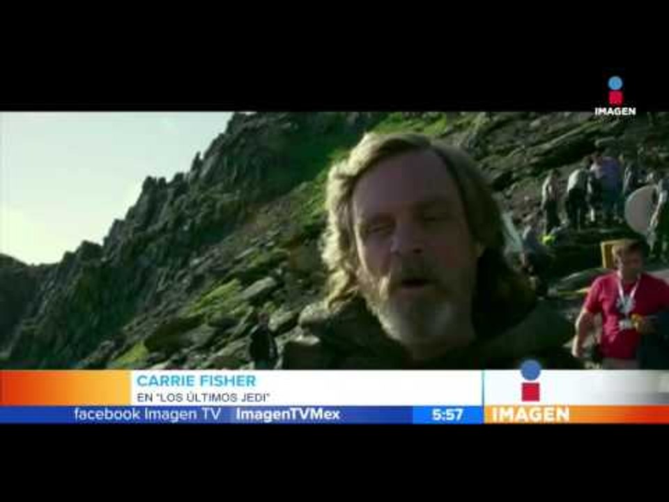 Últimas escenas de Carrie Fisher | Noticias con Francisco Zea