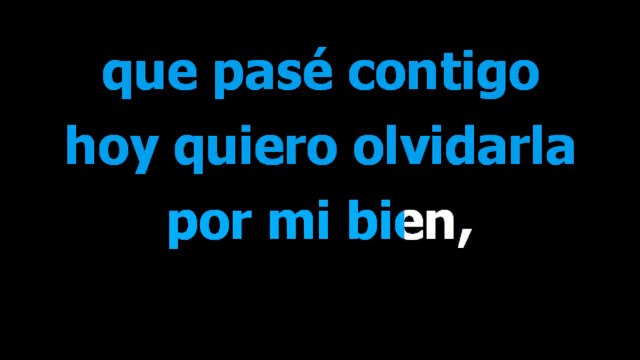 La ultima noche - Los panchos - Karaoke - Letra