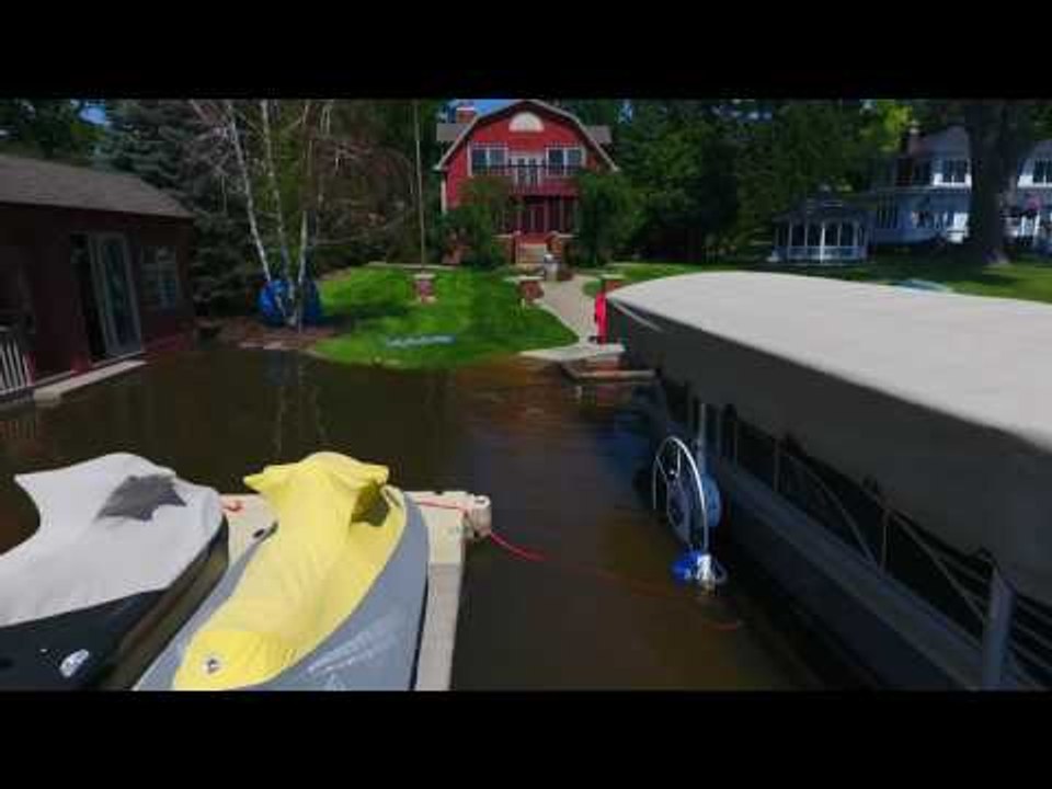 Fox River Flooding Nears Record Highs As Floodwaters Pour into Backyard