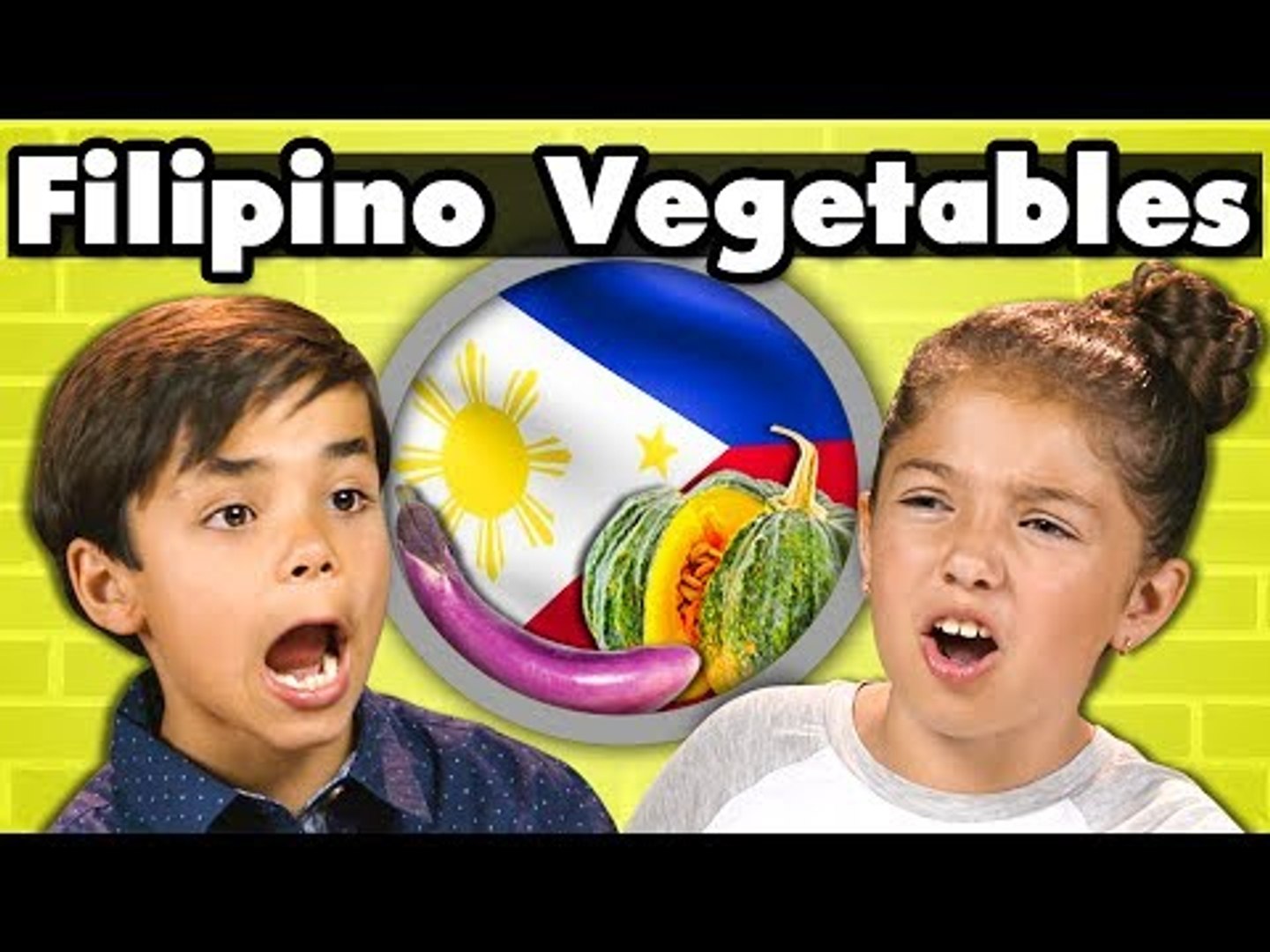 KIDS EAT FILIPINO VEGETABLES! | Kids Vs. Food