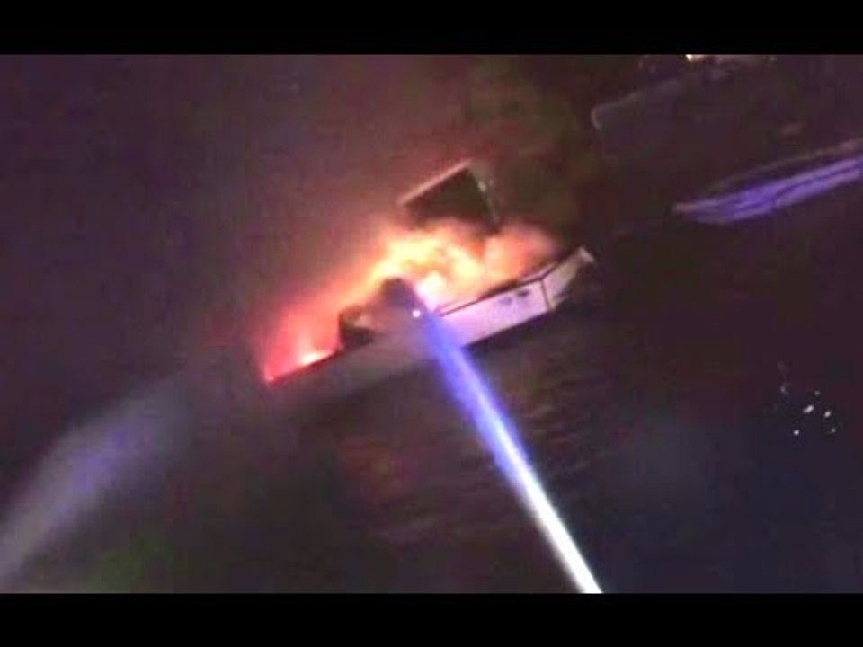 Venezia - Barca a fuoco in fondamenta San Girolamo (17.07.17)