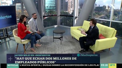 Javier Milei en Más Despiertos (como combatir el deficit)