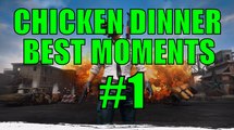 PLAYERUNKNOWN'S BATTLEGROUNDS [PUBG] - CHICKEN DINNER BEST MOMENTS #1