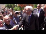 Matera - Il Presidente Mattarella visita l'Ipogeo Palombaro Lungo (17.07.17)