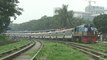 Tista Express (Dhaka to Dewangang) Train of Bangladesh Railway departing Dhaka Airport Railway Station