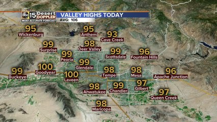 Another chance of rain in the Valley on Monday