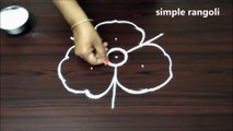 latest simple rangoli designs with 5x3 dots, easy beginners kolam, muggulu designs with dots