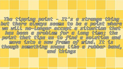 The Tipping Point That Creates Change