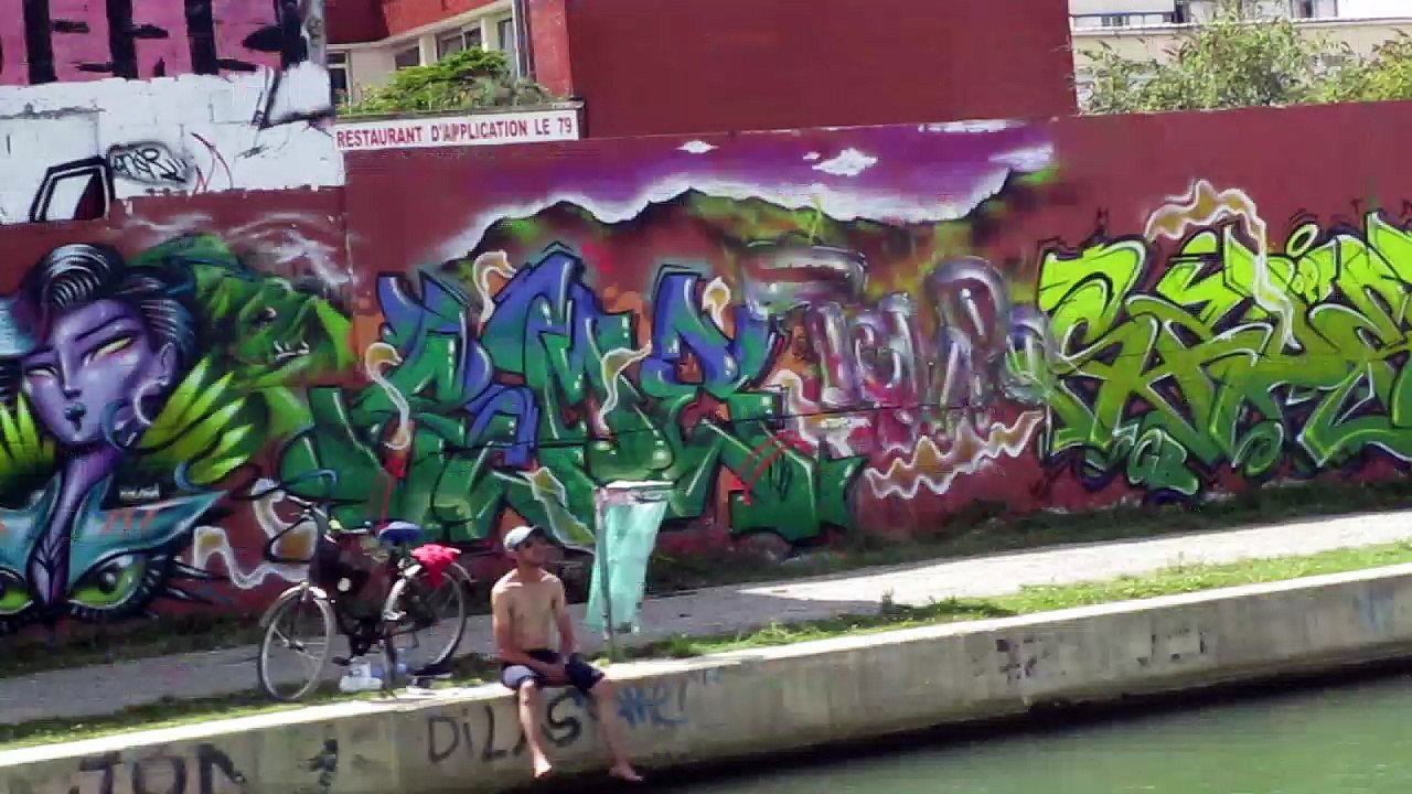 TWE et alii au canal de l'Ourcq 17 juillet 2017 2e partie
