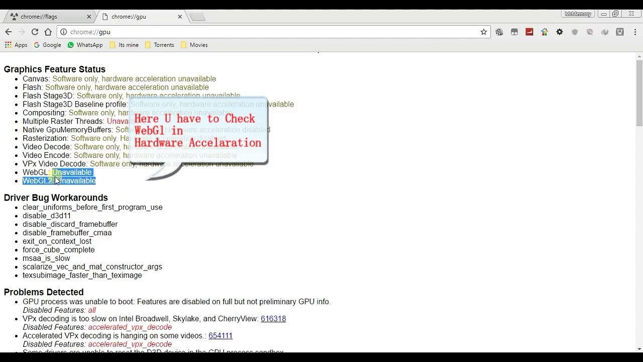 How to solve ARC Welder Error WEBGL in Google chrome - especial on windows OS
