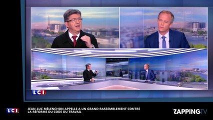 Jean-Luc Mélenchon appelle à un grand rassemblement contre la réforme du code du travail (vidéo)