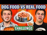 DOG FOOD VS REAL FOOD CHALLENGE! (ft. Teens React Cast) | Challenge Chalice