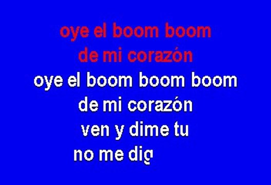 David Bisbal - Oye El Boom (Karaoke)