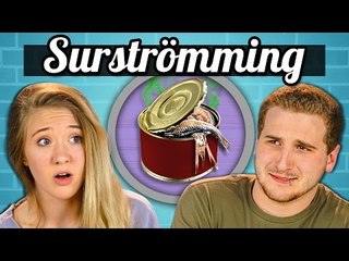 TEENS EAT SURSTRÖMMING! (Super Smelly Fish) | Teens Vs. Food
