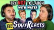 Try to Watch This Without Laughing or Grinning WITH WATER!!! #2 (ft. FBE STAFF)