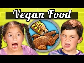 KIDS EAT VEGAN FOOD! (Vegan Shrimp, Chicken, Ice Cream) | Kids Vs. Food