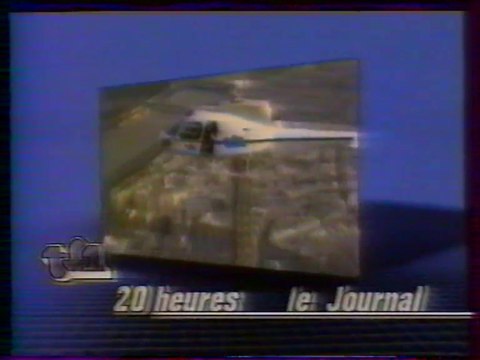 TF1 - 9 Octobre 1983 - Fin 7 sur 7 , pubs, JT 20H, teaser, speakerine, générique Cinéma du Dimanche Soir