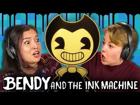 DISNEY HORROR GAME?! | Bendy and the Ink Machine (Teens React: Gaming)
